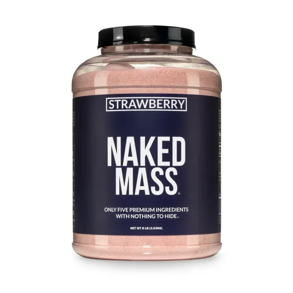 Strawberry Mass Gainer Protein Supplement | Naked Mass - 8LB