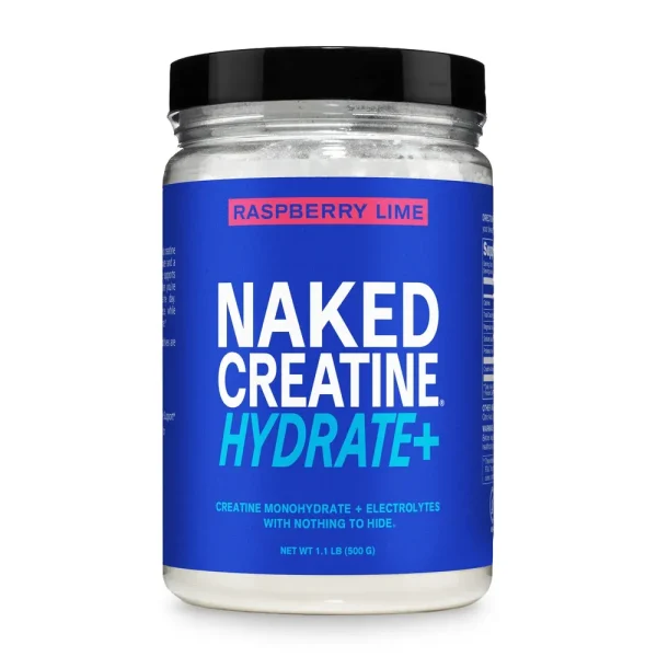 Raspberry Lime Creatine Hydrate+ Powder | Naked Creatine Hydrate+ - 500g